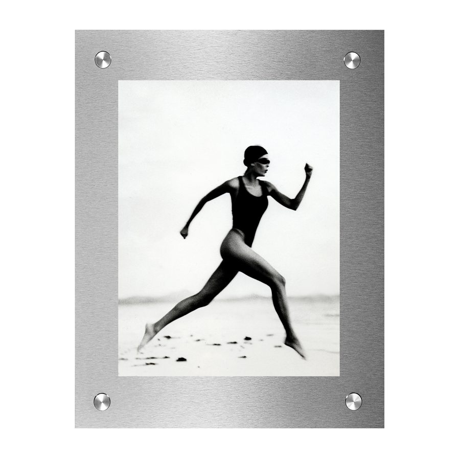 16 x 24 Black Brushed Aluminum Poster Picture Frame with Plexiglass