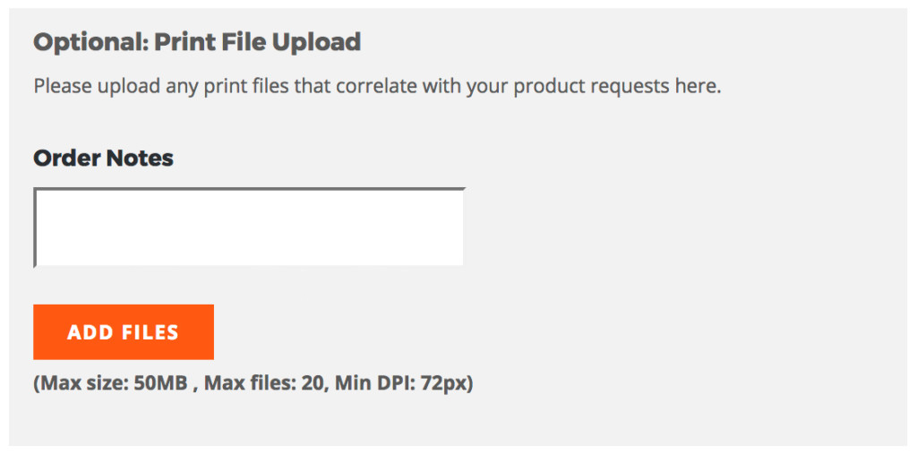 Uploading Files for Print