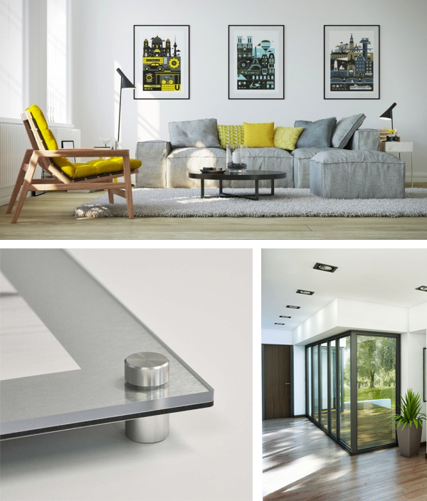 Futura modern metal picture frame