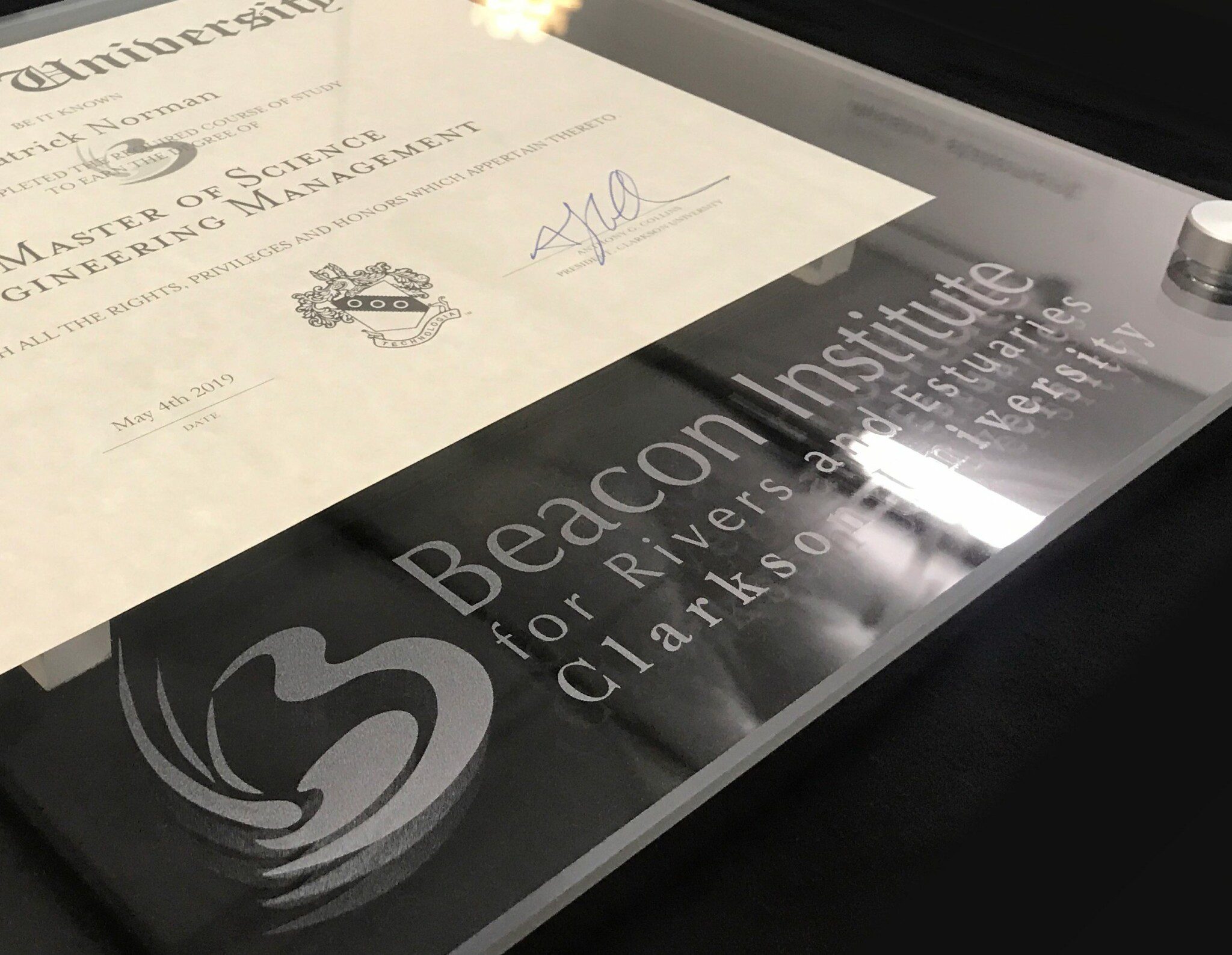 Diploma Frame with Printed Logo