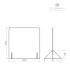 Sneeze Guard ECONOMY - Counter Top -  Free Standing (NO WINDOW) - Image 2