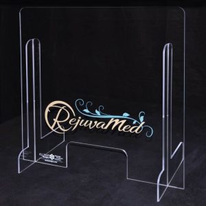 Sneeze Guard DECORATIVE- Counter Top -  Free Standing with Window