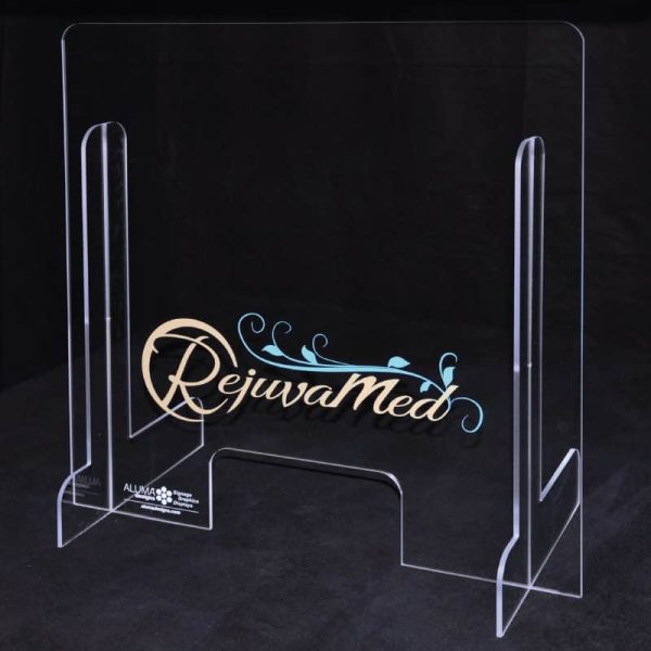 Sneeze Guard DECORATIVE- Counter Top -  Free Standing with Window