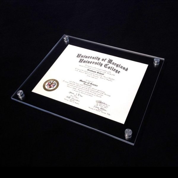 VETRO Modern Acrylic Award Frame - Image 2