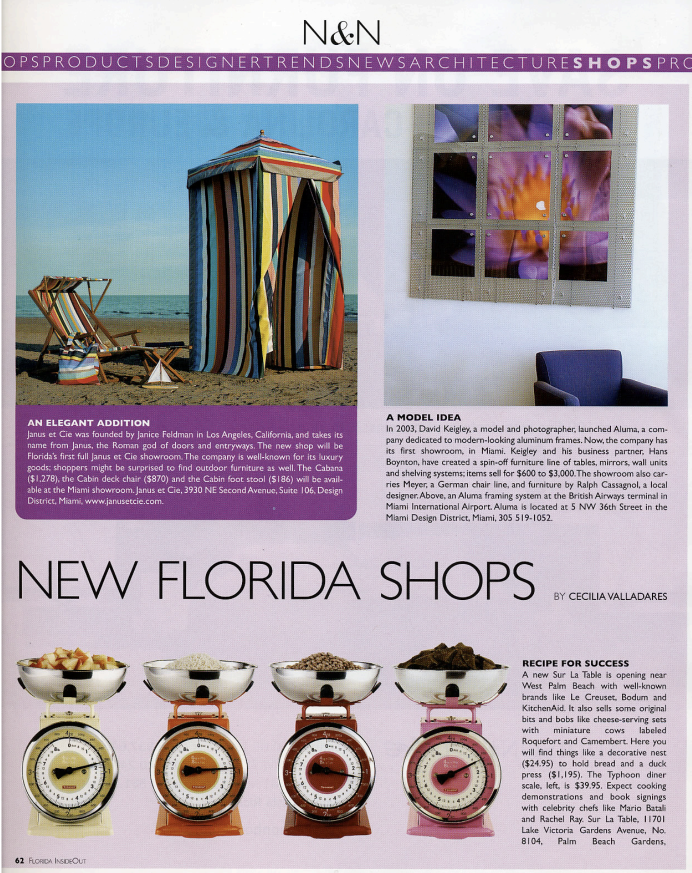 ALUMA Featured in Inside Out Magazine