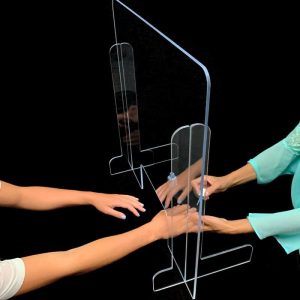 Manicure Sneeze Guard- Counter Top -  Free Standing with Window