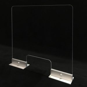 Sneeze Guard- Counter Mount - Partial Base with Window