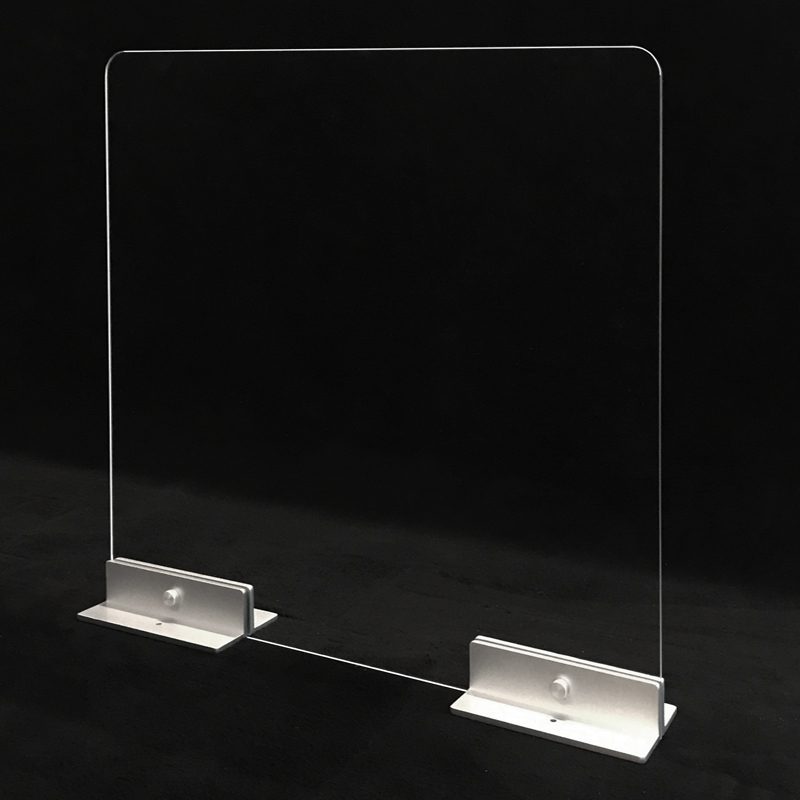 Sneeze Guard- Counter Mount - Partial Base (No Window)