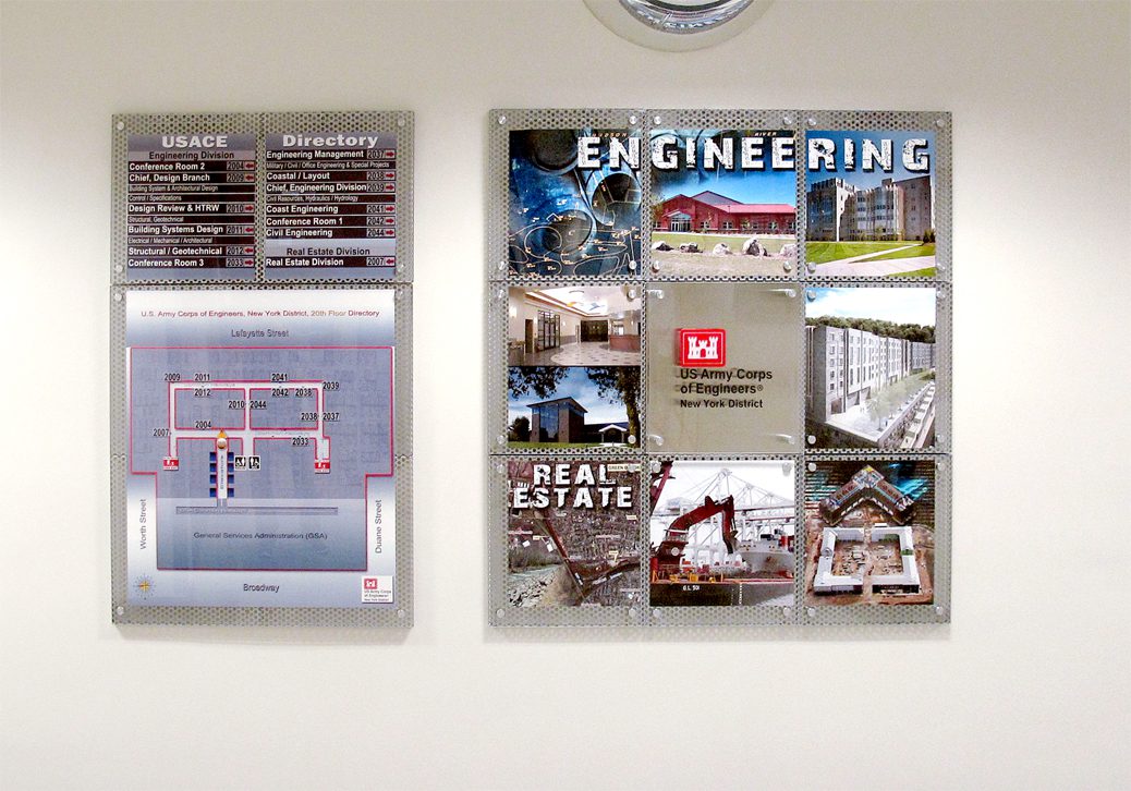 US Army Corps of Engineers, New York District — Custom Directional Signage
