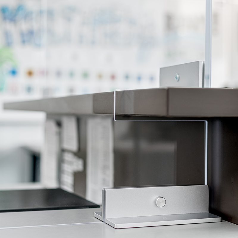 Sneeze Guard Counter Mount Bracket Set - Image 5