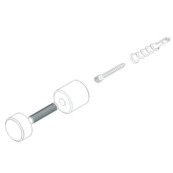 Architectural Stand-Off Hardware Sets (5/8" & 7/8") - Image 2