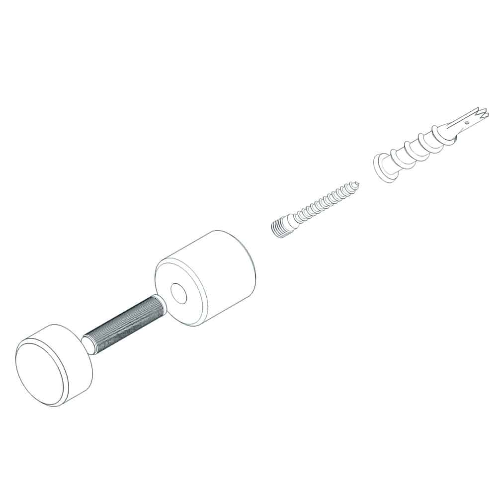 Architectural Stand-Off Hardware Sets (5/8" & 7/8") - Image 2